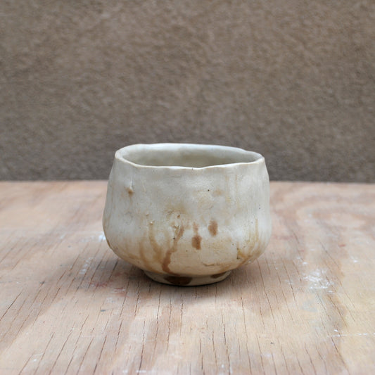 Pinched Teabowl with Wood Ash