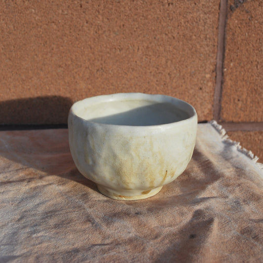 Pinched Teabowl with Wood Ash