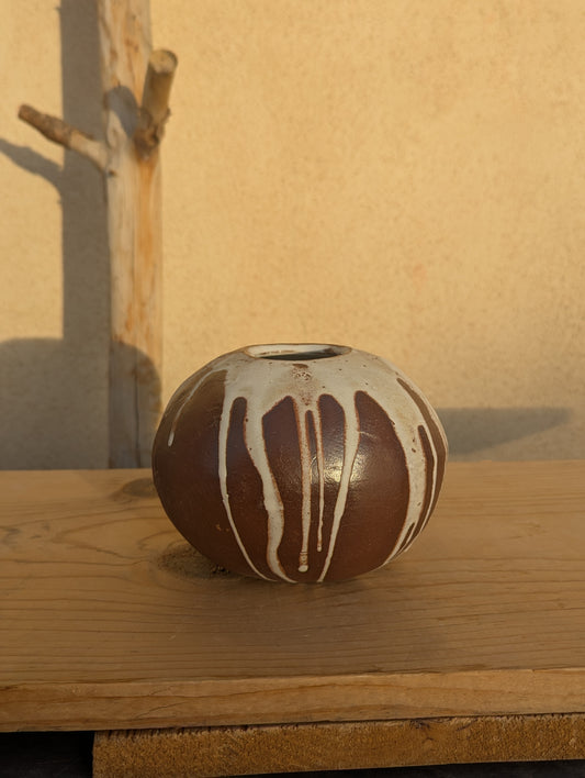 Drippy Handbuilt Vase