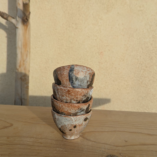 Pinch Bowls in Blue Wash