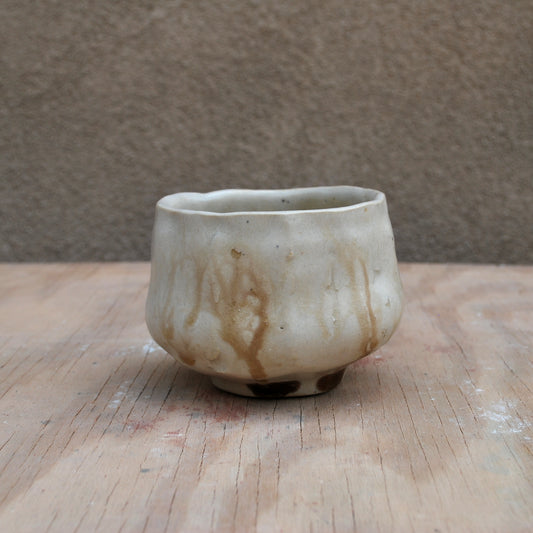 Pinched Teabowl with Wood Ash