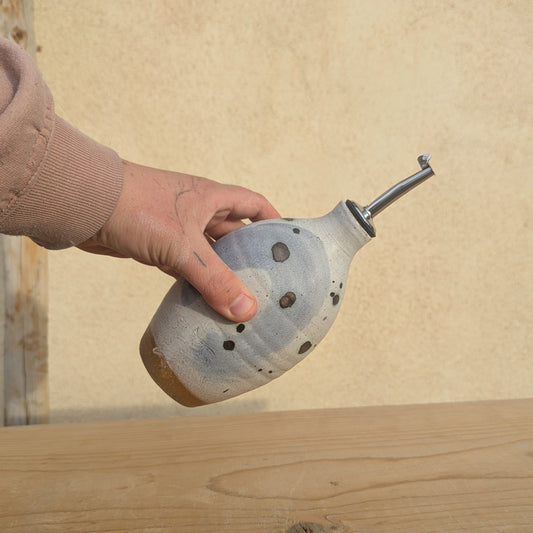 Olive Oil Bottle in Blue Wash