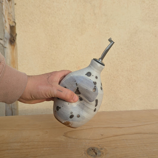 Olive Oil Bottle in Blue Wash