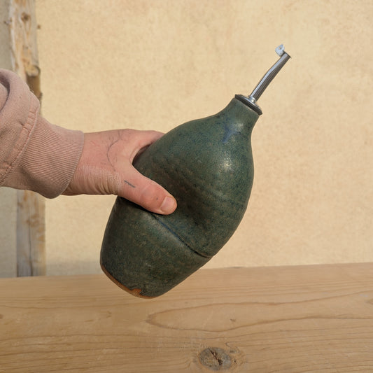 Olive Oil Bottle in Green