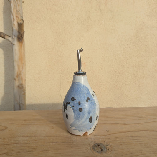 Olive Oil Bottle in Blue Wash