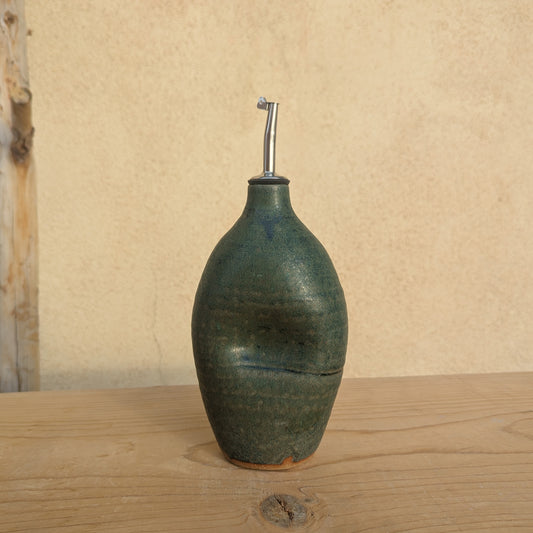 Olive Oil Bottle in Green