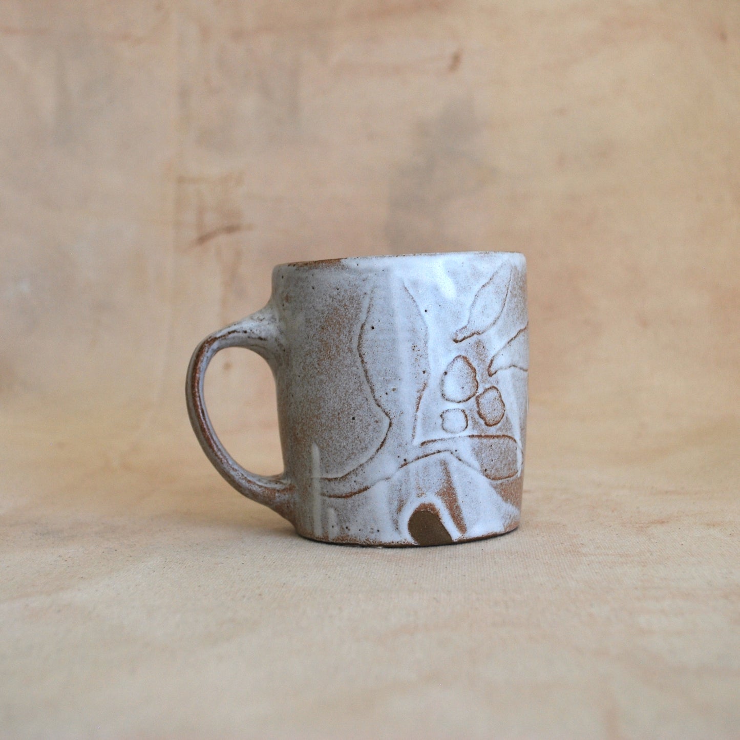 Etched Mug in White