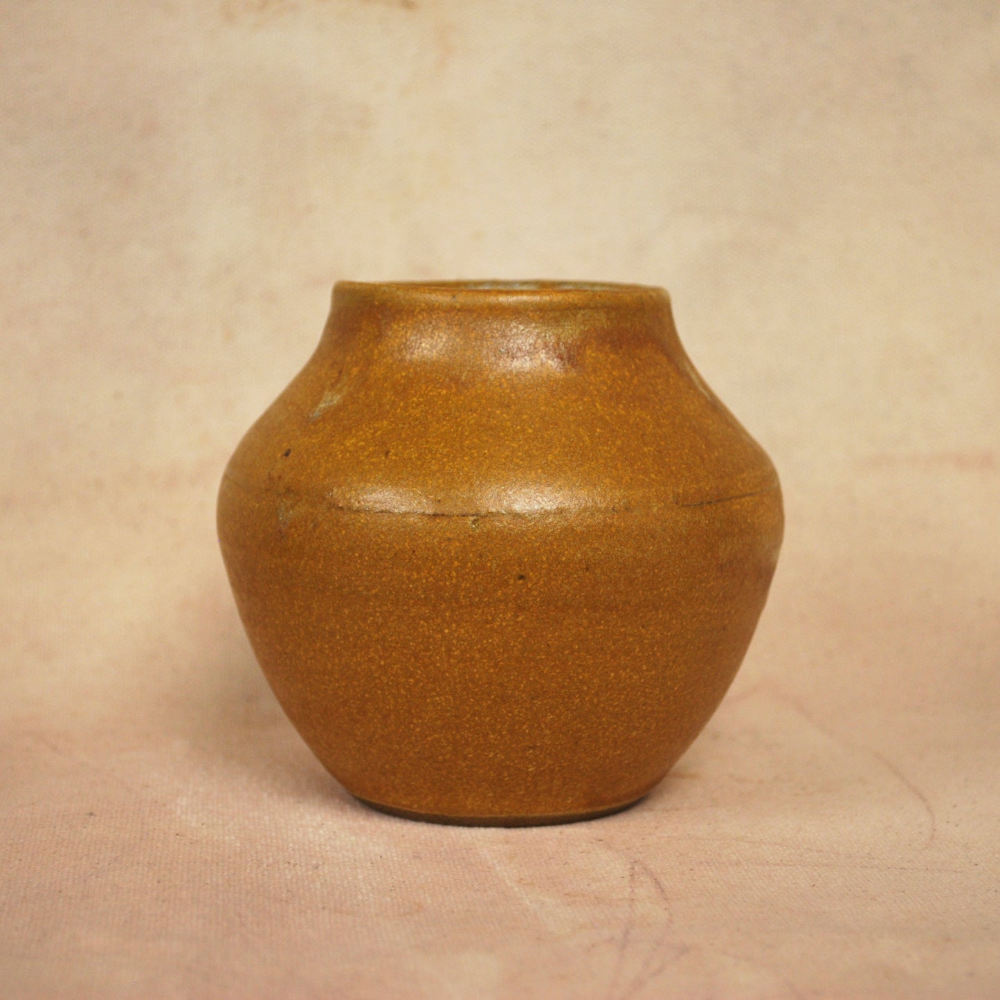 Ochre Amphora Vase
